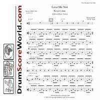 Ravyn Lenae - Love Me Not | Drum Sheet 